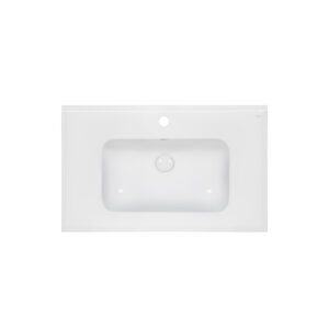 Раковина Qtap Albatross E49 800х490х200 White с донным клапаном QT01119080E49W