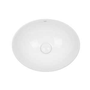 Раковина-чаша Qtap Dove 410x335x145 White с донным клапаном QT06113078W