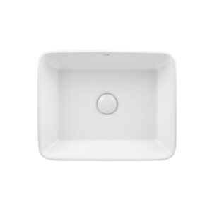 Раковина-чаша Qtap Tern 475х370х140 White с донным клапаном QT17112074W