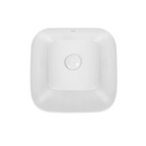 Раковина-чаша Qtap Scorpio 350х390х120 White с донным клапаном QT14112241W