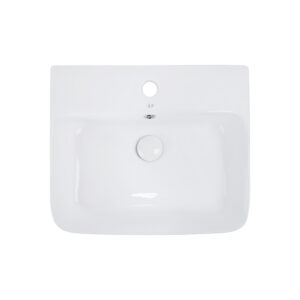 Раковина Qtap Virgo 485x410x125 White с донным клапаном QT18112258W