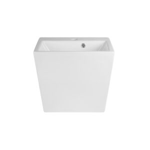 Раковина подвесная моноблок Qtap Tern 465х385х370 White с донным клапаном QT1711G803W