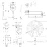 Термостатическая душевая система скрытого монтажа Qtap Votice QT65T105OGCSET 66289