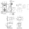 Набор инсталляция 4 в 1 Grohe Rapid SL 3884000G + унитаз с сиденьем Qtap Scorpio QT1433053ERMB 67380