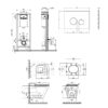 Набор Qtap инсталляция 4 в 1 с панелью смыва Nest (QT0133M425 + QT0111V1107GB) + унитаз с сиденьем Scorpio QT1433053ERMB 67503