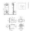 Набор Qtap инсталляция 4 в 1 с панелью смыва Nest (QT0133M425 + QT0111V1107GB) + унитаз с сиденьем Robin QT13332141ERMB 67506
