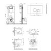 Набор Qtap инсталляция 4 в 1 с панелью смыва Nest (QT0133M425 + QT0111V1107GB) + унитаз с сиденьем Robin QT1333046ERMB 67530