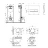 Набор Qtap инсталляция 4 в 1 с панелью смыва Nest (QT0133M425 + QT0111M08V1091MB) + унитаз с сиденьем Scorpio QT1433053ERMB 67533
