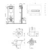 Набор Qtap инсталляция 4 в 1 с панелью смыва Nest (QT0133M425 + QT0111V1105GW) + унитаз с сиденьем Tern QT1733052ERW 67557