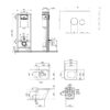 Набор Qtap инсталляция 4 в 1 с панелью смыва Nest (QT0133M425 + QT0111V1164GW) + унитаз с сиденьем Tern QT1733052ERW 67563