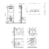 Набор Qtap инсталляция 4 в 1 с панелью смыва Nest (QT0133M425 + QT0111M08381CRM) + унитаз с сиденьем Aries QT0333063ERW 67611
