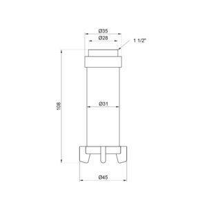 Фильтрующий катридж Icma для фильтров 1″ 1/2х2″ №752