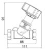 Балансировочный вентиль Icma 1/2″ №С300 74121