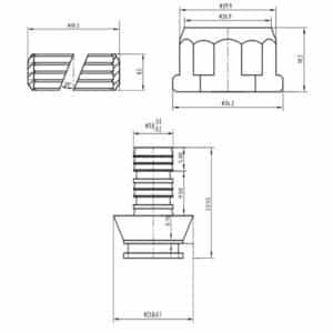 Евроконус SD Forte 16х2 мм, 3/4″ SFE00616