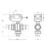 Кран шаровой зонный Icma 1″ №343 74157