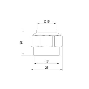 Фитинг ICMA SICURBLOC 90 1/2″ x 15