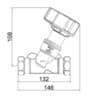 Балансировочный вентель Icma 1″ 1/2 №С300 73094