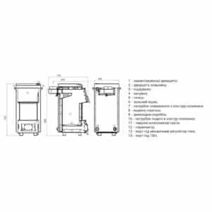 Котел твердотопливный стальной Thermo Alliance Magnum SF 10 (4 мм)