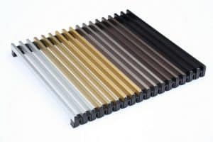 Решетка дюралюминиевая U-CON Premium (Сатин) 1750х300