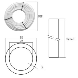 Труба ICMA P199 Pert-AL-Pert 26 х 3,0