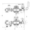 Коллекторная группа Icma 3/4″ 2 выхода, с расходомером №A3K013 74305