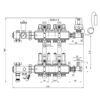 Коллекторная группа Icma 3/4″ 4 выхода, с расходомером №A3K013 74311