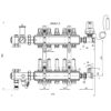 Коллекторная группа Icma 3/4″ 5 выходов, с расходомером №A3K013 74314