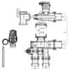 Смесительная группа SD Forte 1″ SF007W25 76806