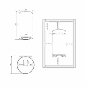 Водонагреватель Tesy Modeсo Classic 100 л, мокрый ТЭН 2,0 кВт (GCV1004720C21TSR) 302445