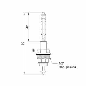 Расходомер Icma Gruppo Vitone 3/4″ для коллектора №168