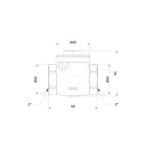 Запорный клапан ICMA 51 1″ лепестковый