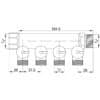 Коллектор ICMA 227 1” х 4 выхода 73325