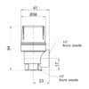 Предохранительный клапан Icma  1/2″ ВР 3 бар №241 73582