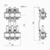Коллектор с расходомерами ICMA К013 1″ х 3 73339