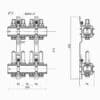 Коллектор с расходомерами ICMA К013 1″ х 4 73341