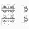 Коллектор с расходомерами ICMA К013 1″ х 5 73343