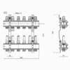 Коллектор с расходомерами ICMA К013 1″ х 6 73345