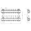 Коллектор с расходомерами ICMA К013 1″ х 10 73353