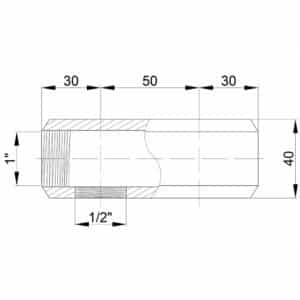 Коллектор Icma 1″ 2 выхода №1102