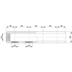 Коллектор Icma 3/4″ 4 выхода №1102