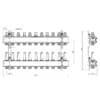 Коллектор с расходомерами ICMA К013 1″ х 11 73355