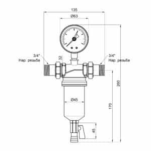 Самопромывной фильтр ICMA 751 3/4″