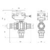 Шаровой зонный вентиль ICMA 344 1 1/4″ 73955