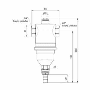 Самопромывной фильтр Icma 3/4″ №745