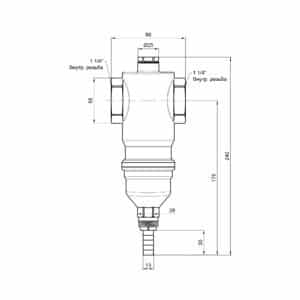 Самопромывной фильтр Icma 1″ 1/4 №745