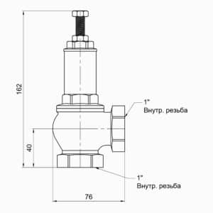 Предохранительный клапан Icma 1″ ВР №254
