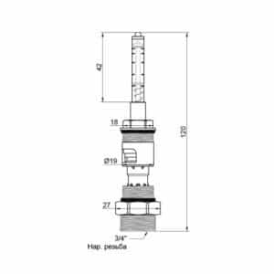 Расходомер ICMA 168 3/4″ 0-4л/мин