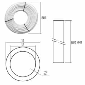 Труба ICMA GOLD-PEX РЕ-Ха 16 x 2.0 EVOH