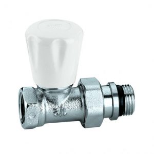 Ручной радиаторный вентиль CALEFFI 4124 1/2″ прямой