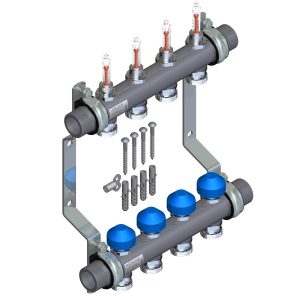 Распределительный коллектор WATTS HKV 2013A-55 1″ VA 6 x 3/4″